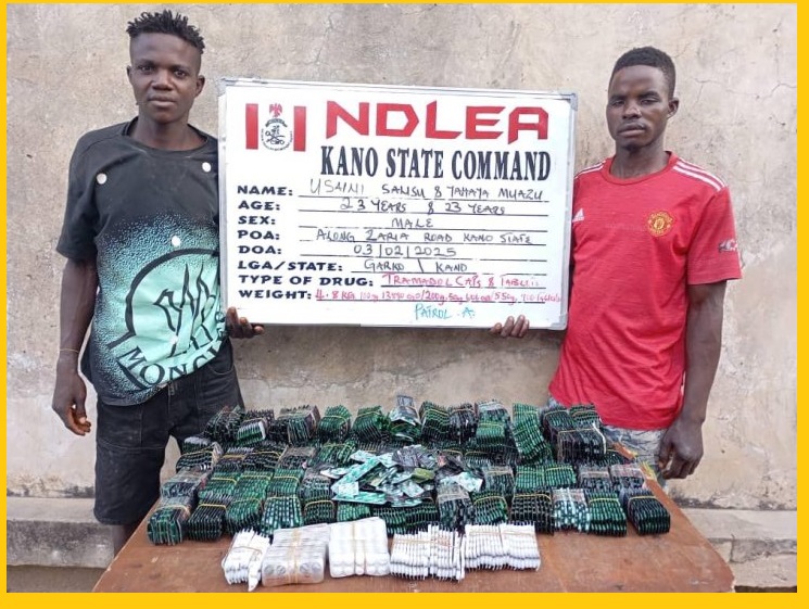 NDLEA Arrests Two Drug Kingpins for Smuggling 125 Wraps of Heroin