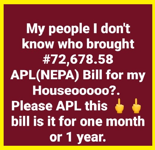Aba Resident Laments Over Shocking Electricity Bill
