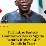 Full List: 10 Fastest-Growing Sectors as Nigeria Records Highest GDP Growth in Years