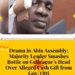Drama in Abia Assembly: Majority Leader Smashes Bottle on Colleague’s Head Over Alleged Cash Gift from Gov. Otti