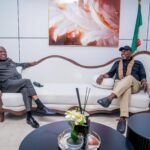 POLITICAL COURTESY AND STRATEGIC ALLIANCE: SENATOR ROCHAS OKOROCHA HOSTS GOVERNOR ALEX OTTI IN ABUJA